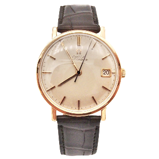 Montre Omega Vintage Automatique en Or rose 18k de 1964. 32-33 mm.