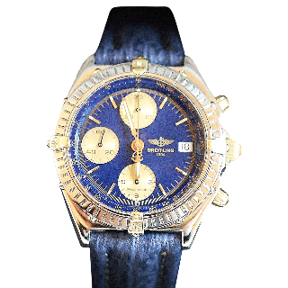 Montre Breitling Chronomat Or et Acier Vers 1990 Automatique