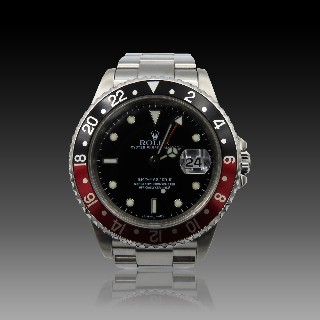  Montre Rolex Gmt Master II  Acier Ref : 16710 de 2001. Boite - Papiers