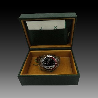  Montre Rolex Gmt Master II  Acier Ref : 16710 de 2001. Boite - Papiers