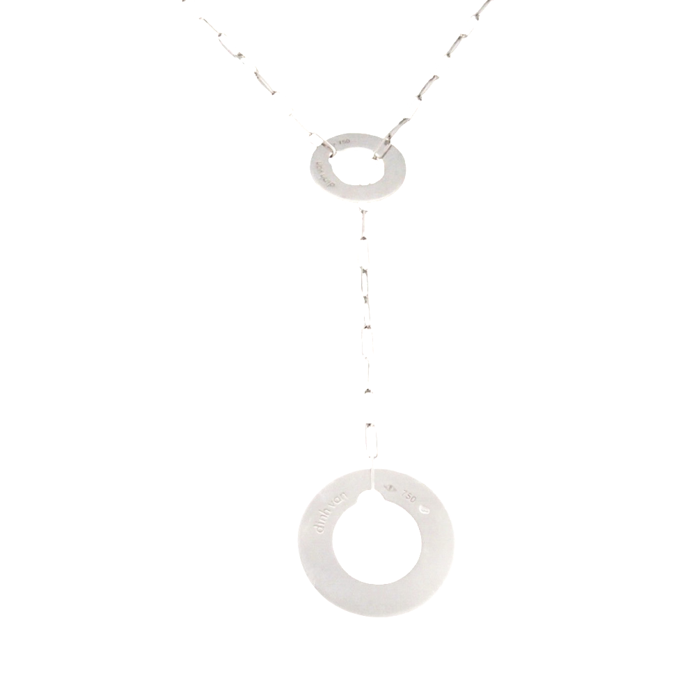 Collier Sautoir "Cible" signé DINH VAN en or gris 18 carats