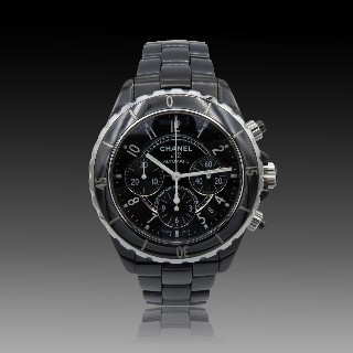 Montre Chanel  J12 Chronographe Céramique noire Automatique 41mm. 