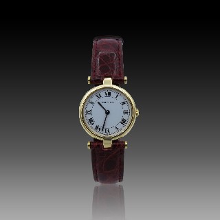 Montre Cartier Dame "Vendome" Or Jaune 18k de 1986 . Quartz