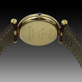 Montre Cartier Dame "Vendome" Or Jaune 18k de 1986 . Quartz