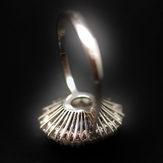 Bague Saphir Ceylan Non Chauffé 4,73 Cts + Diamants 1,70 Cts, Or 18k Bague Saphir Ceylan Non Chauffé 4,73 Cts + Diamants 1,70 Cts, Or 18k