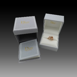 Bague Dior "Archi Dior Cocotte" en Or rose 18k de 2018.  Taille 50.  Full set 