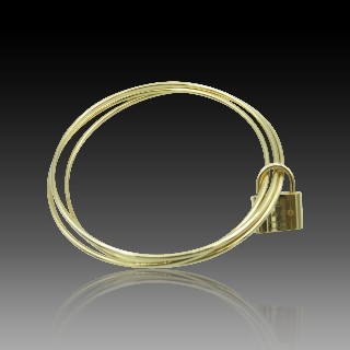 Bracelet Tiffany & Co "Triple"  en Or Jaune 18k. 35.80 gr