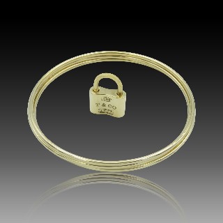 Bracelet Tiffany & Co "Triple"  en Or Jaune 18k. 35.80 gr