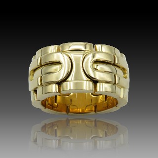 Bague Cartier "C" en Or 18k grand Modèle de 1996. Taille 54. Poids : 20,30 Grs