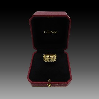 Bague Cartier "C" en Or 18k grand Modèle de 1996. Taille 54. Poids : 20,30 Grs