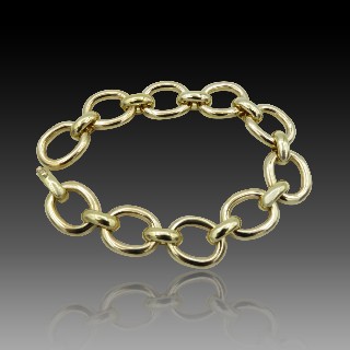 Bracelet Cartier Vintage en Or Jaune 18k de 1995. 56,90 gr. 20 cm