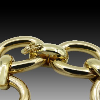 Bracelet Cartier Vintage en Or Jaune 18k de 1995. 56,90 gr. 20 cm