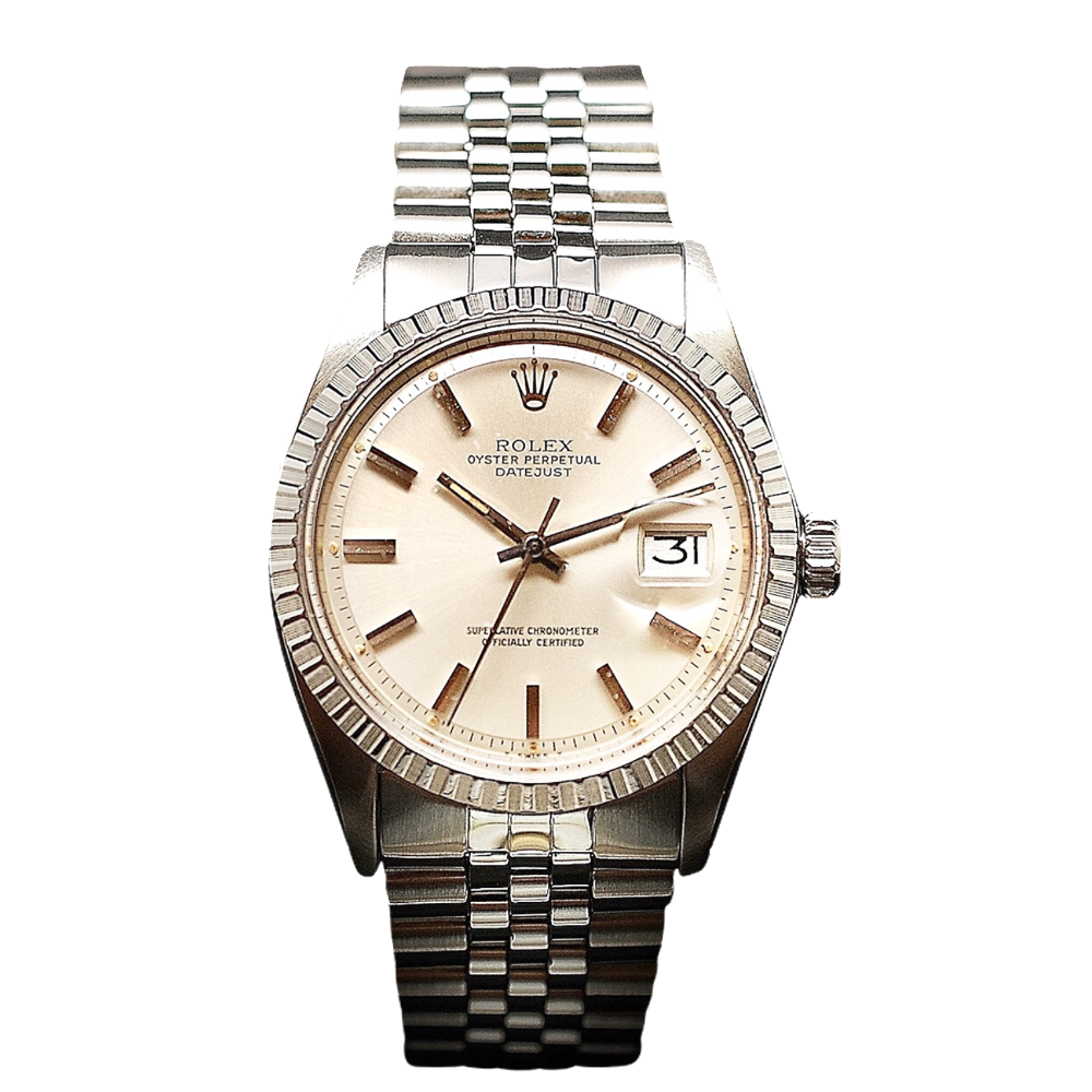 Montre Rolex Oyster Datejust Homme Acier de 1977. Cadran Gris. Ref : 1603 .