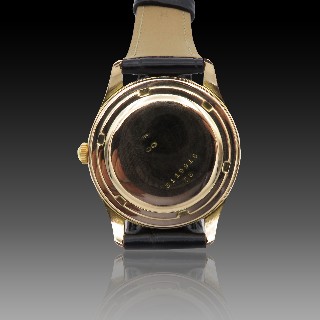 Montre Ebel Vintage Automatique en Or rose 18k de 1960. 34 mm.