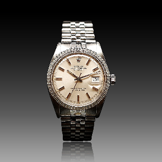 Montre Rolex Oyster Datejust Homme Acier de 1977. Cadran Gris. Ref : 1603 .