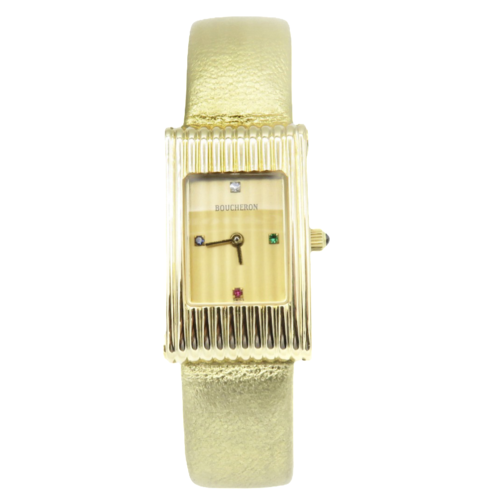 Montre Boucheron Reflet Dame Petit Modèle en Or Jaune 18k  quartz .