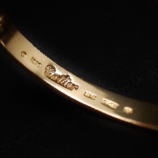 "Rare" Bracelet Cartier Love Vintage de 1970 signé Créateur Aldo Cipullo Or 18k.