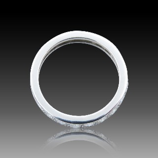 Alliance platine avec 1,80 Cts de Diamants Brillants . Taille 55.