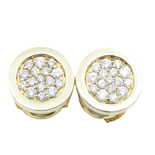 Boucles d'oreilles FRED Or Jaune 18k Diamants  