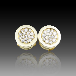 Boucles d'oreilles FRED Or Jaune 18k Diamants Boucles d'oreilles FRED Or Jaune 18k Diamants