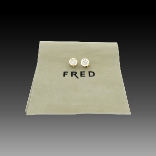 Boucles d'oreilles FRED Or Jaune 18k Diamants Boucles d'oreilles FRED Or Jaune 18k Diamants