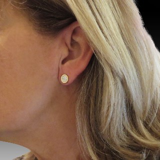 Boucles d'oreilles FRED Or Jaune 18k Diamants  