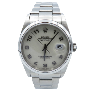 Montre Rolex Oyster Datejust Homme Acier de 2004 . Cadran crème .Ref : 16200 .