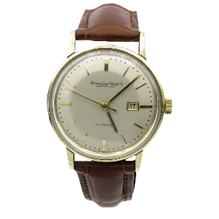  Montre IWC Vintage en Or jaune 18k vers 1960 . Automatique. 34 mm