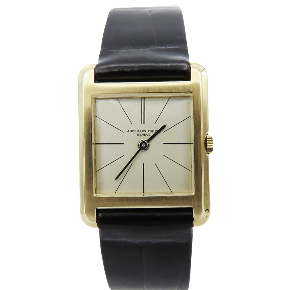 Montre Audemars Piguet Extraplate Or jaune 18k vers 1955 mécanique Rectangulaire