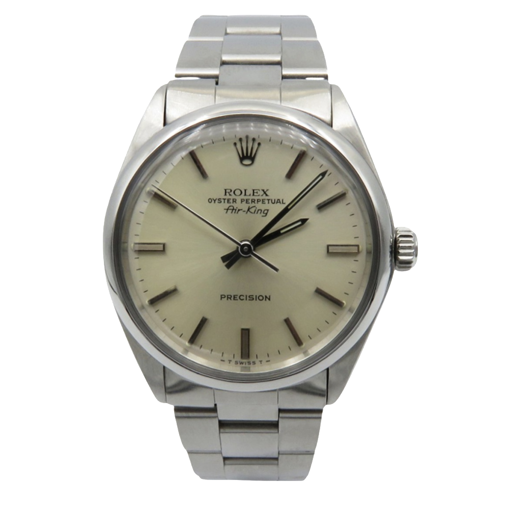 Montre Rolex Vintage Air king en Acier de 1978 Référence : 5500.  Automatique . 