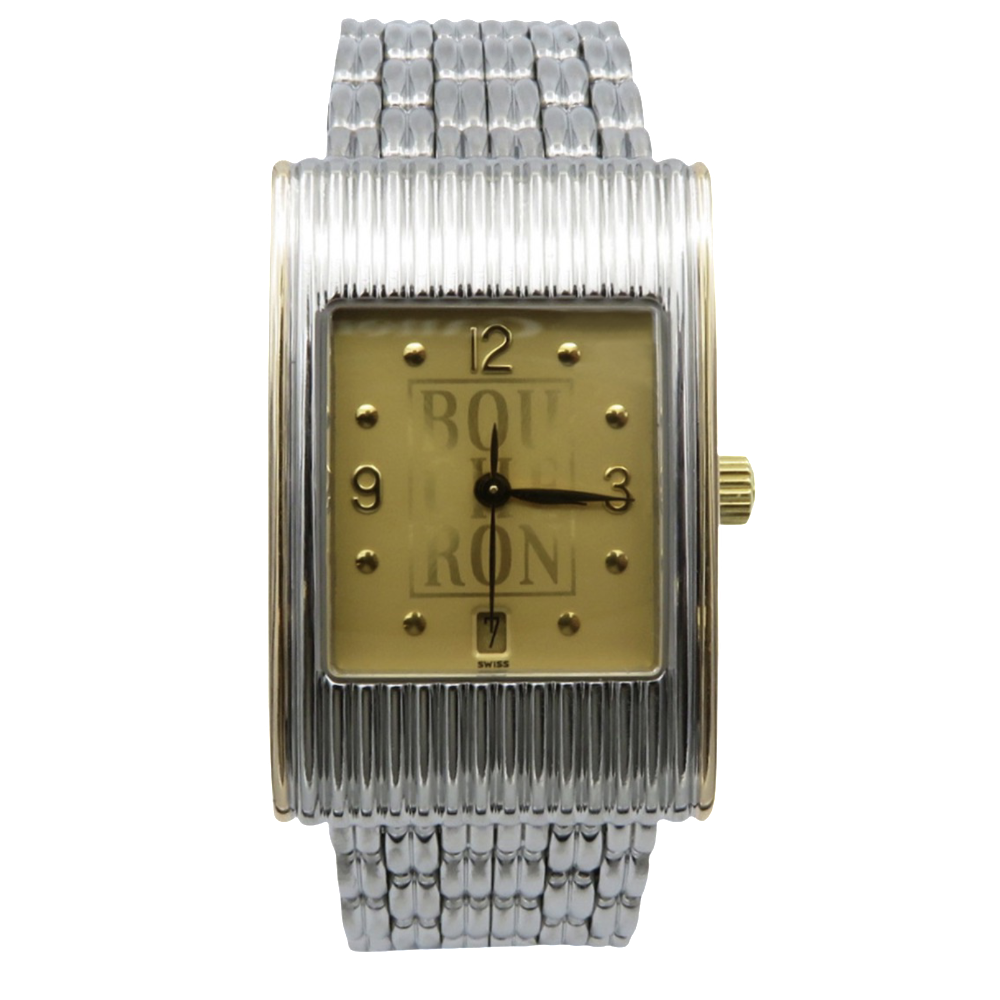 Montre Boucheron "Reflet" Homme taille L en Or et Acier à quartz . Montre Boucheron "Reflet" Homme taille L en Or et Acier à quartz .