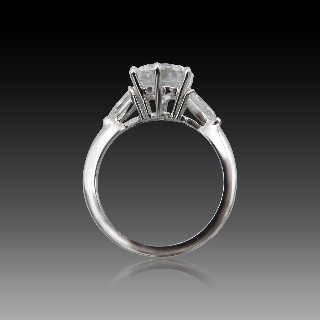 Solitaire en or 18k Diamant brillant de 1.99 Cts D-VS2