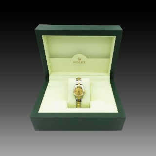 Montre Rolex Oyster Perpetual de 25 mm Dame Or & Acier Ref : 76183. Full set de 2005