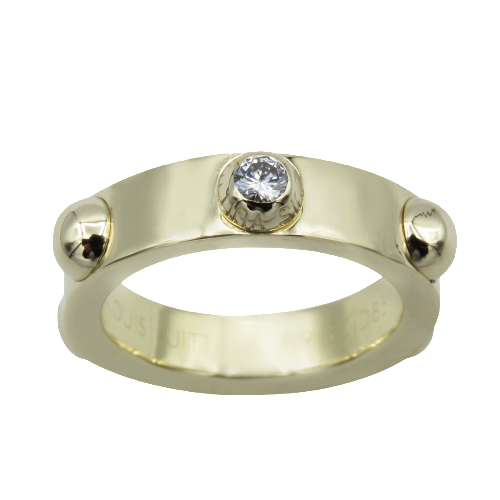 Bague Louis D Or 18 Carats Femme Bague Louis Vuitton "Clou" or jaune 18k . Diamant . Taille 49