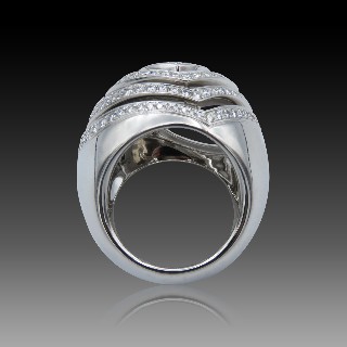 Bague Chopard XTRAVAGANZA de 2012 en Or Gris 18k Diamants Brillants Bague Chopard XTRAVAGANZA de 2012 en Or Gris 18k Diamants Brillants