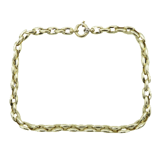 Collier en or jaune 18K  . Poids: 60,20 gr. 44 cm