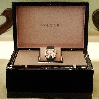 Montre Bulgari Assioma 36mm Dame Or rose 18k et Diamants.