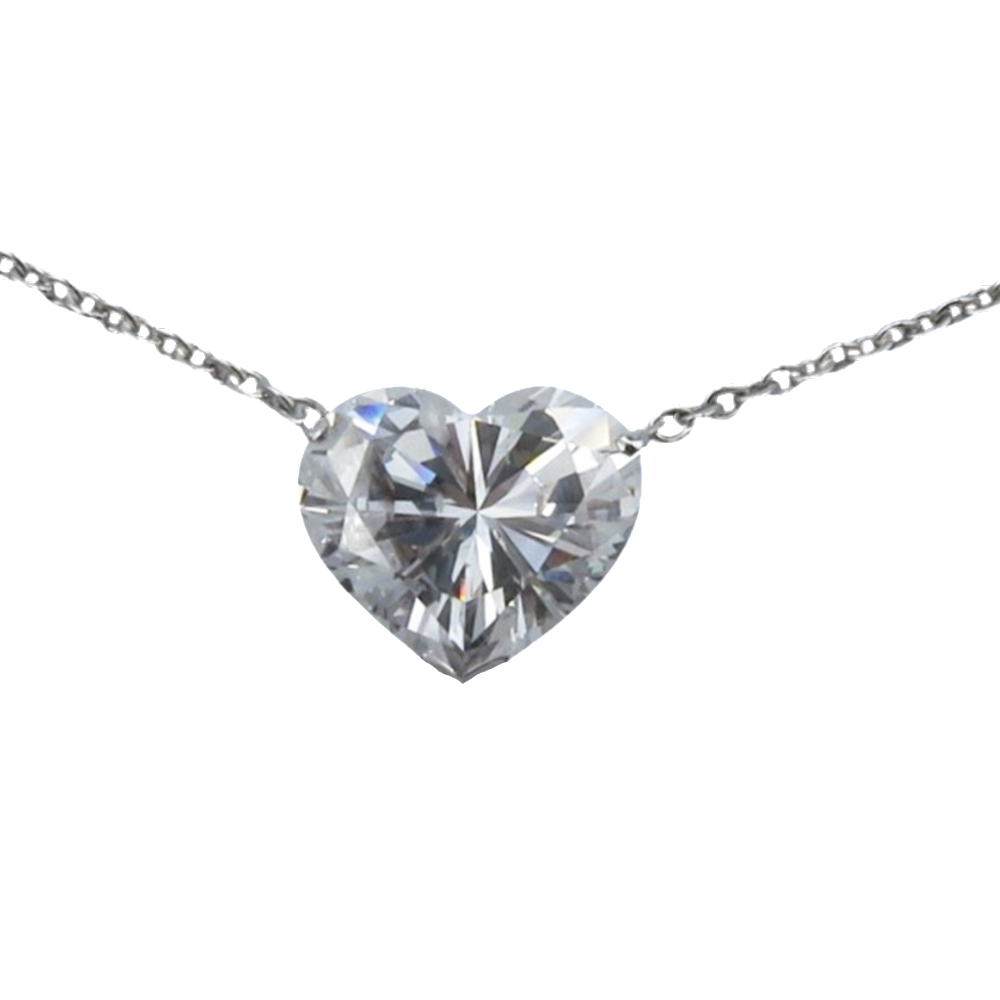 Collier Pendentif or 18K Diamant Coeur de 5.02 Cts D-SI2 (modifié par traitements ) Collier Pendentif or 18K Diamant Coeur de 5.02 Cts D-SI2 (modifié par traitements )
