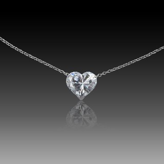 Collier Pendentif or 18K Diamant Coeur de 5.02 Cts D-SI2 (modifié par traitements ) Collier Pendentif or 18K Diamant Coeur de 5.02 Cts D-SI2 (modifié par traitements )
