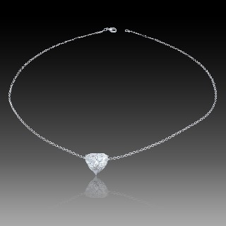 Collier Pendentif or 18K Diamant Coeur de 5.02 Cts D-SI2 (modifié par traitements ) Collier Pendentif or 18K Diamant Coeur de 5.02 Cts D-SI2 (modifié par traitements )