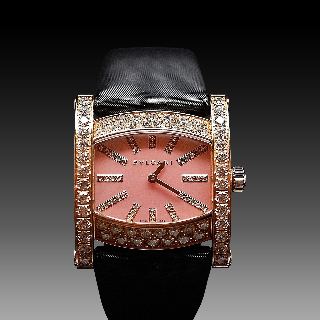 Montre Bulgari Assioma 36mm Dame Or rose 18k et 3.52 Cts de Diamants.