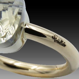 Bague Pomellato "NUDO" Topaze blanche Or rose 18k de 2017 .Full set . Taille 51 Bague Pomellato "NUDO" Topaze blanche Or rose 18k de 2017 .Full set . Taille 51