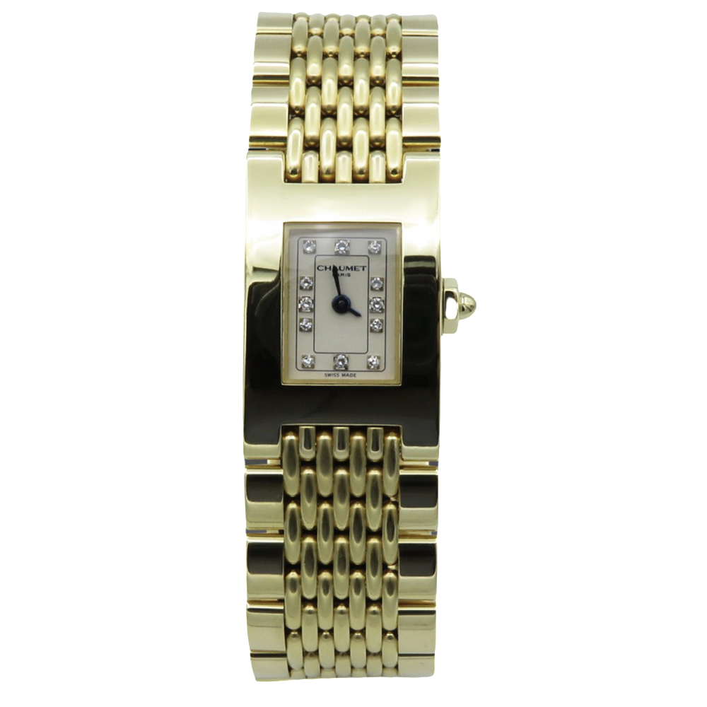 Montre Chaumet "Style" vers 1990 Or jaune massif 18K Quartz. 105,30 Grs