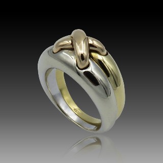 Bague Chaumet "Lien 3 Ors" vers 2000 en or 18k  . taille 54