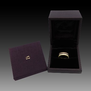 Bague Boucheron "Quatre classique Small" de 2010 en Or 18k Massif et Pvd Marron . Taille 58 . Full set.