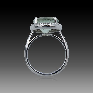 Bague MAUBOUSSIN "Vraiment toi" avec Diamants, Tourmaline verte.Taille 50