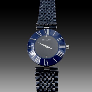 Montre H.Stern Safira Quartz 34 mm Acier de 1995. Full set. Prix neuf : 4500€