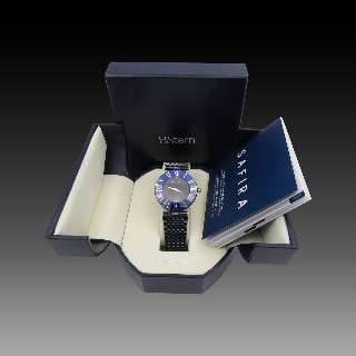 Montre H.Stern Safira Quartz 34 mm Acier de 1995. Full set. Prix neuf : 4500€