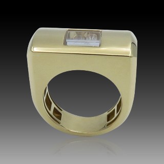 Bague Chopard Happy Diamonds Or Jaune 18k Diamants. Taille 54 Bague Chopard Happy Diamonds Or Jaune 18k Diamants. Taille 54