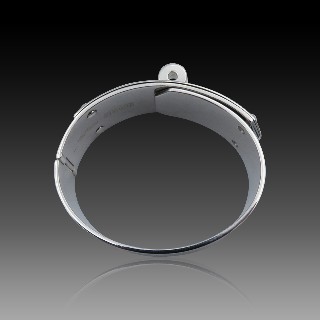 Bracelet Rigide Hermes "Kelly"  en Argent massif .16 cm